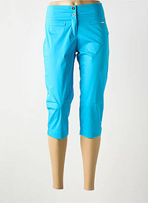 Corsaire stretch taille normale bleu MALOKA femme