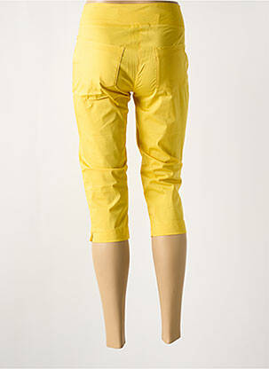 Corsaire stretch taille normale jaune MALOKA femme