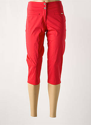Corsaire stretch taille normale rouge MALOKA femme