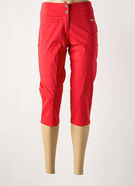 Corsaire stretch taille normale rouge MALOKA femme