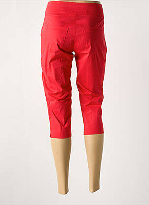 Corsaire stretch taille normale rouge MALOKA femme