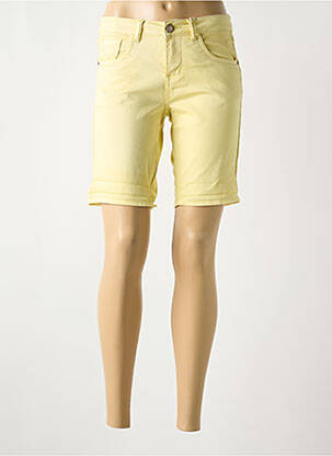 Short fermeture zippée sous rabat boutonné taille normale jaune CREAM femme