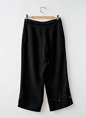 Pantacourt coupe droite taille normale noir POUSSIERE D'ETOLE femme