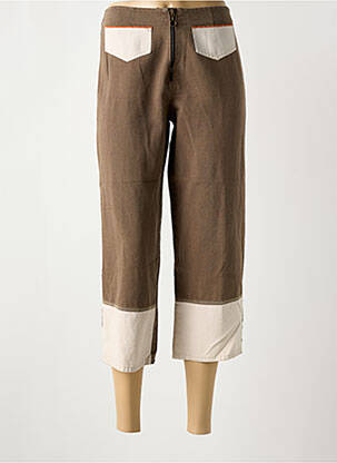 Pantacourt marron ROSAM pour femme