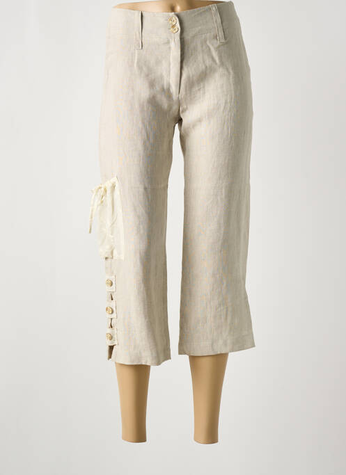 Pantacourt beige COCO MENTHE pour femme