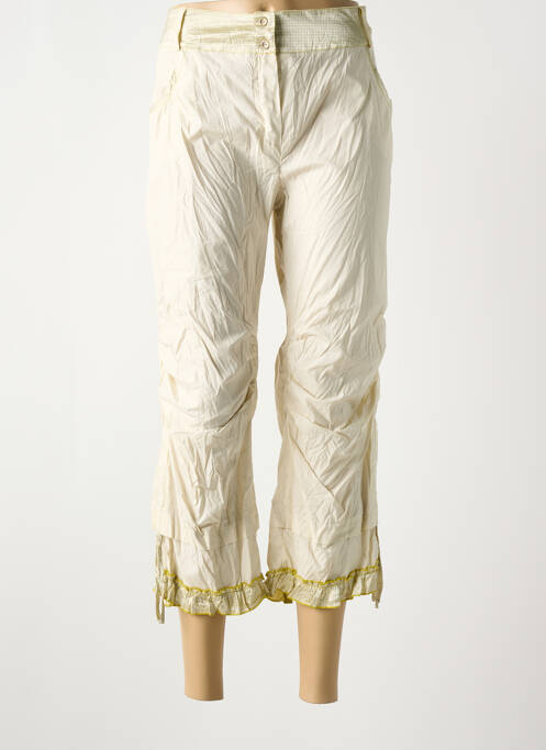 Pantacourt beige POUSSIERE D'ETOLE pour femme