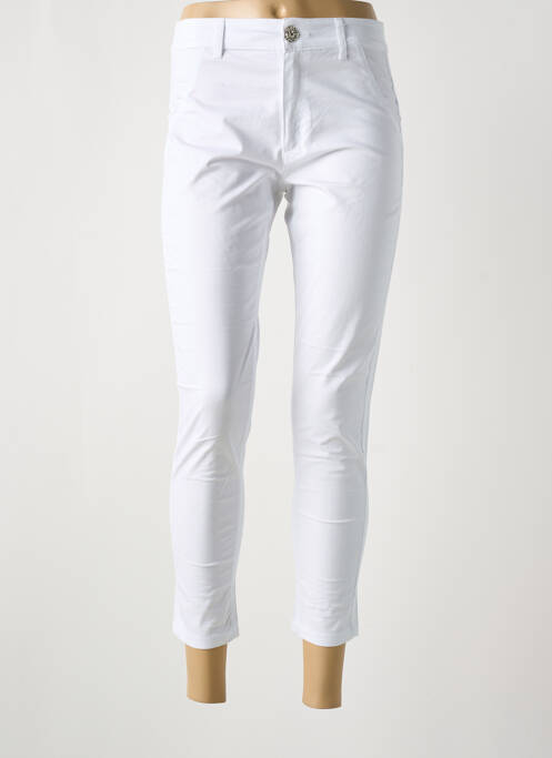 Pantacourt blanc MADEMOISELLE SANS GÊNE pour femme