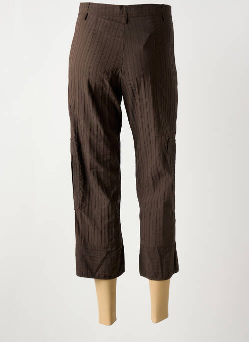 Pantacourt marron LAUREN VIDAL pour femme