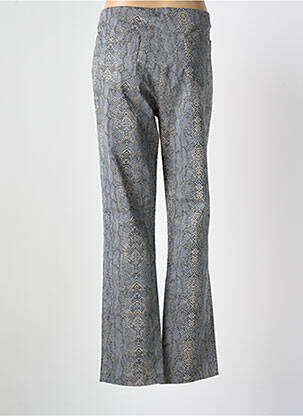 Pantalon droit stretch taille normale bleu LAUREN VIDAL femme
