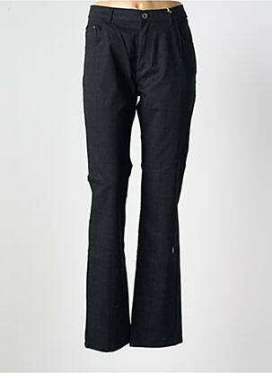 Pantalon slim tissage popeline taille normale noir IMPAQT femme
