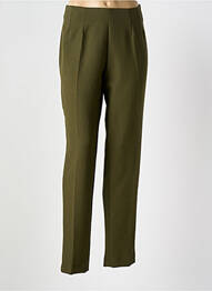 Pantalon slim stretch taille haute vert COCO MENTHE femme