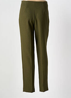 Pantalon slim stretch taille haute vert COCO MENTHE femme