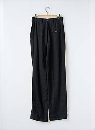 Pantalon droit taille à pinces taille haute noir ROSA ROSAM femme