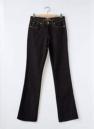 Jeans bootcut taille haute taille haute noir VERTIGO femme