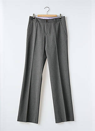 Pantalon droit taille à pinces taille normale gris VERTIGO femme