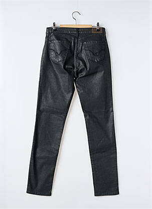 Pantalon slim tissage enduit taille normale noir IMPAQT femme