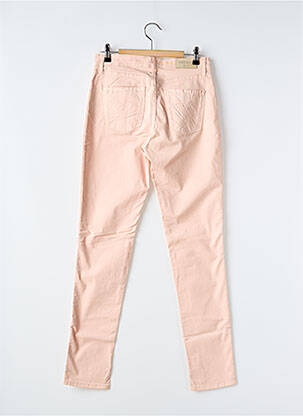 Pantalon slim tissage popeline taille normale rose IMPAQT femme