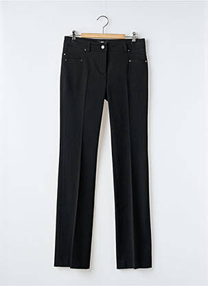 Pantalon slim stretch taille normale noir CRYSTAL WORLD femme