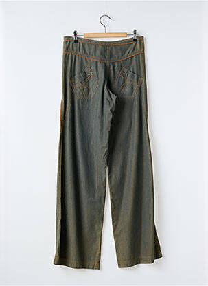 Pantalon large tissage popeline taille normale bleu BANDE ORIGINALE femme