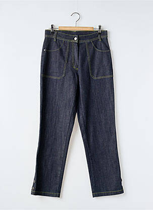 Jeans coupe slim tissage brut taille haute bleu ROSA ROSAM femme
