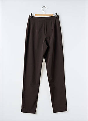 Pantalon slim taille haute taille haute marron ROSA ROSAM femme