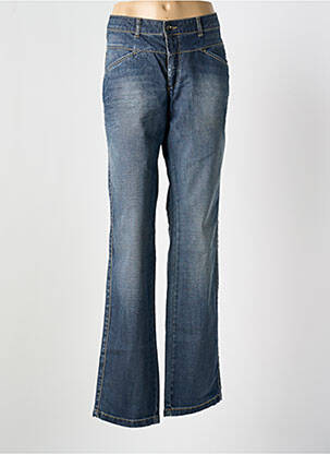 Jeans coupe droite bleu ONE STEP pour femme