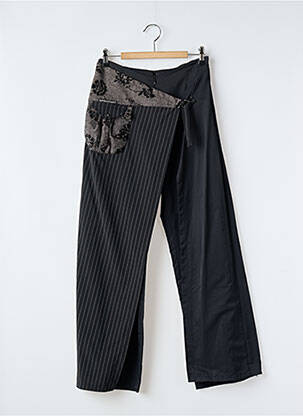 Pantalon droit noir DES FILLES A LA VANILLE pour femme