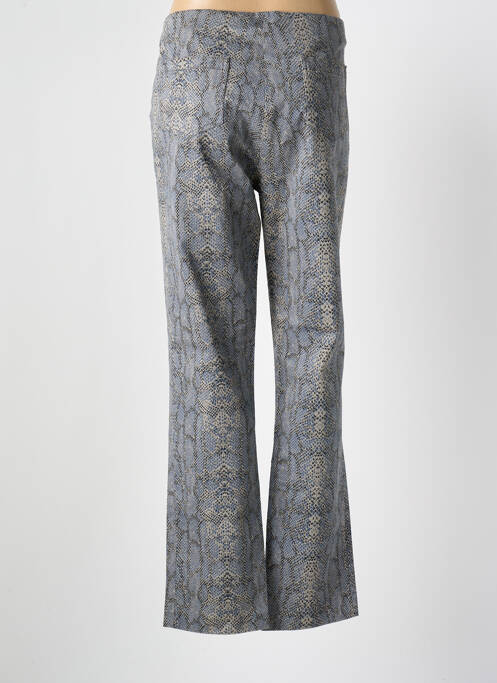 Pantalon droit stretch taille normale bleu LAUREN VIDAL femme