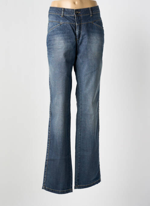 Jeans coupe droite bleu ONE STEP pour femme