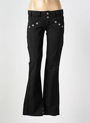 Jean coupe flare taille basse taille basse noir E&L femme