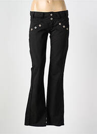 Jean coupe flare taille basse taille basse noir E&L femme