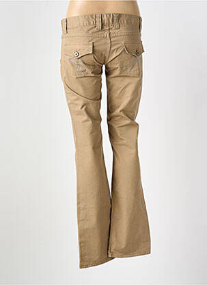 Jean coupe flare taille basse taille basse marron E&L femme