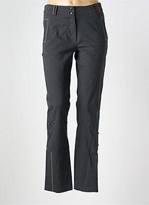 Jeans coupe slim tissage brut taille normale gris COULEURS BY WOM(N) femme