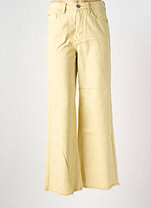 Jeans coupe large poches taille haute beige CREAM femme