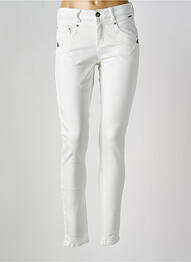 Jeans skinny stretch taille basse blanc CREAM femme