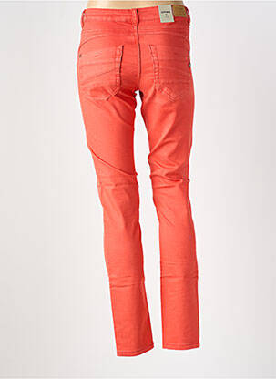 Jeans coupe slim stretch taille basse orange CREAM femme