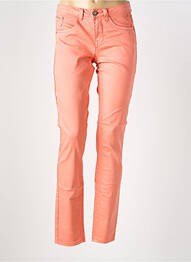 Jeans coupe slim stretch taille normale orange CREAM femme