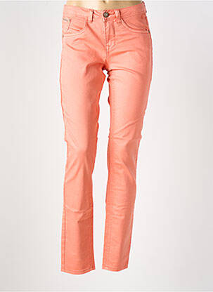 Jeans coupe slim stretch taille normale orange CREAM femme