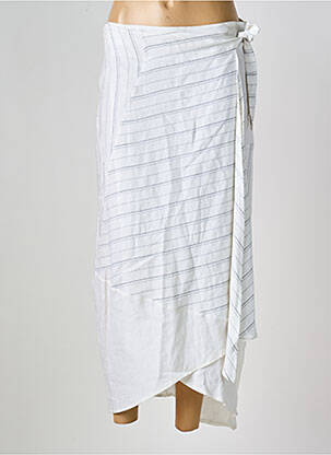 Jupe longue taille normale blanc LA FEE MARABOUTEE femme