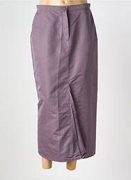 Jupe longue coupe droite gris LAUREN VIDAL femme