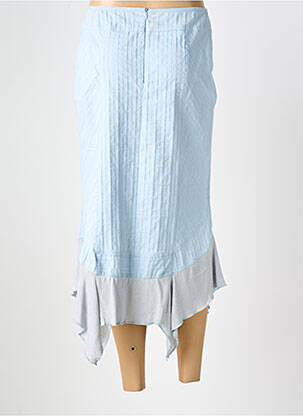 Jupe longue coupe asymétrique bleu LAUREN VIDAL femme