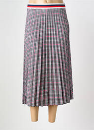 Jupe longue tissage plissé gris CARLA GIANNINI femme