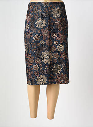 Jupe mi-longue taille à pinces bleu ROSA ROSAM femme