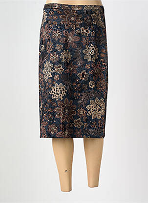 Jupe mi-longue taille à pinces bleu ROSA ROSAM femme