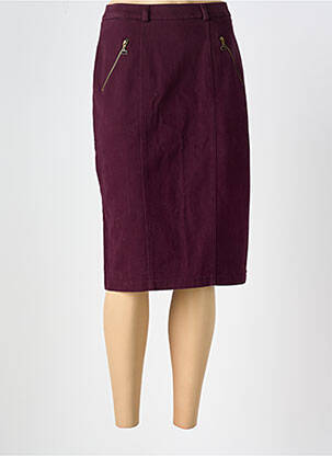 Jupe mi-longue taille à pinces violet ROSA ROSAM femme