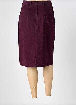 Jupe mi-longue taille à pinces violet ROSA ROSAM femme