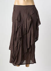 Jupe longue marron LAUREN VIDAL pour femme seconde vue