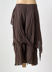 Jupe longue marron LAUREN VIDAL pour femme seconde vue