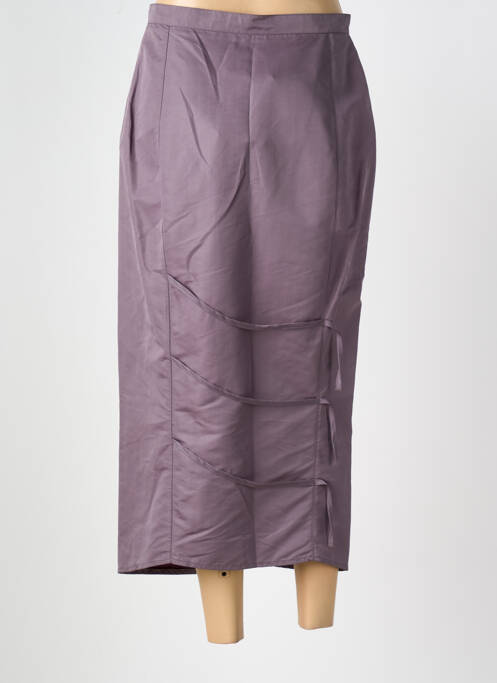 Jupe longue gris LAUREN VIDAL pour femme