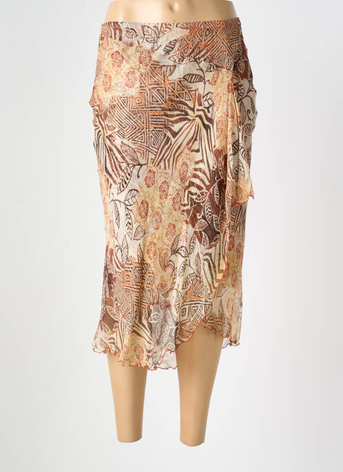 Jupe longue marron EVALINKA pour femme